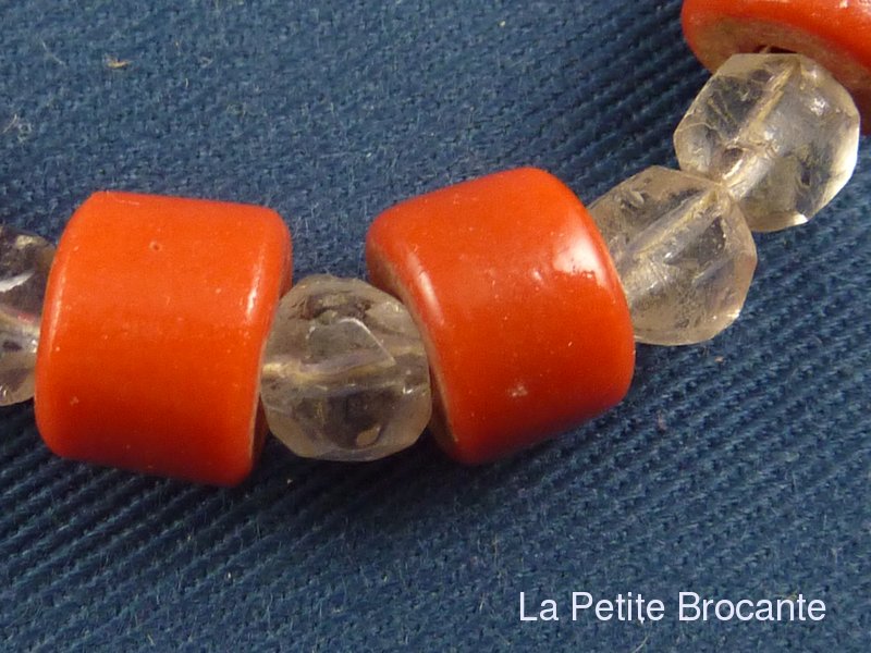Collier Vintage En Perles De Verre - Style Bohème, Bon état, Occasion