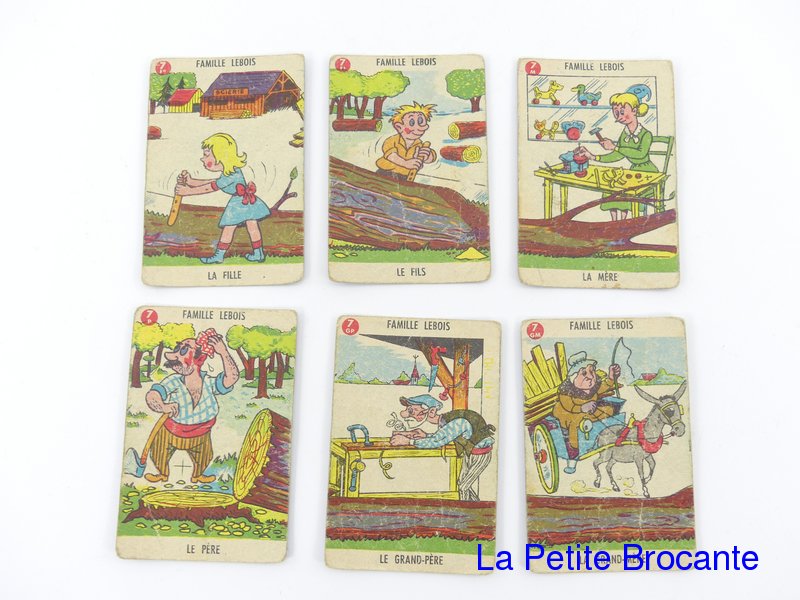 Ancien Jeu De 7 Familles - Les Métiers - Occasion Bon état, Jeu De Cartes Vintage