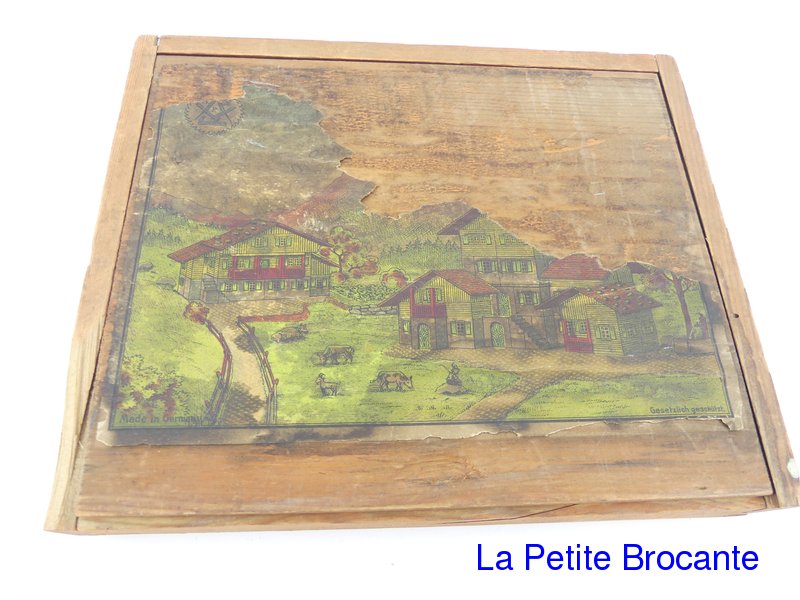 Ancien Jeu De Construction En Bois - Jouet Vintage - Blocs De Bois