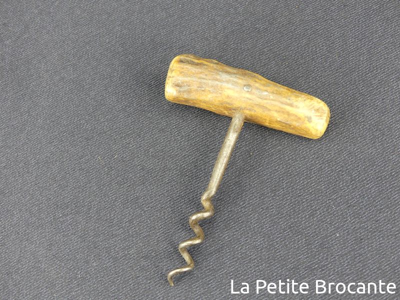 ANCIEN TIRE BOUCHON EN BOIS ... Vintage ... 091225 - Arts de la table
