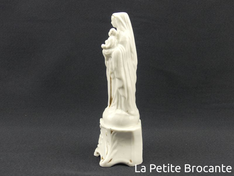 Vierge à l'enfant XIXème porcelaine Vieux Paris - Le palais des bricoles