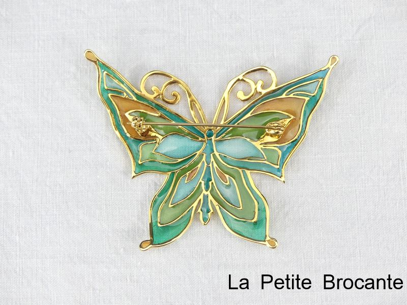 Broche Magnifique Avec Papillons - Occasion, Sans Marque