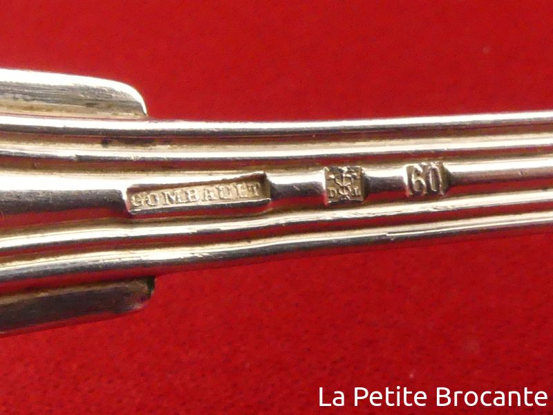 COUVERT À ENTREMET ERCUIS métal argenté Modèle VICTORIA fourchette Cuillère 17cm EUR 200,00