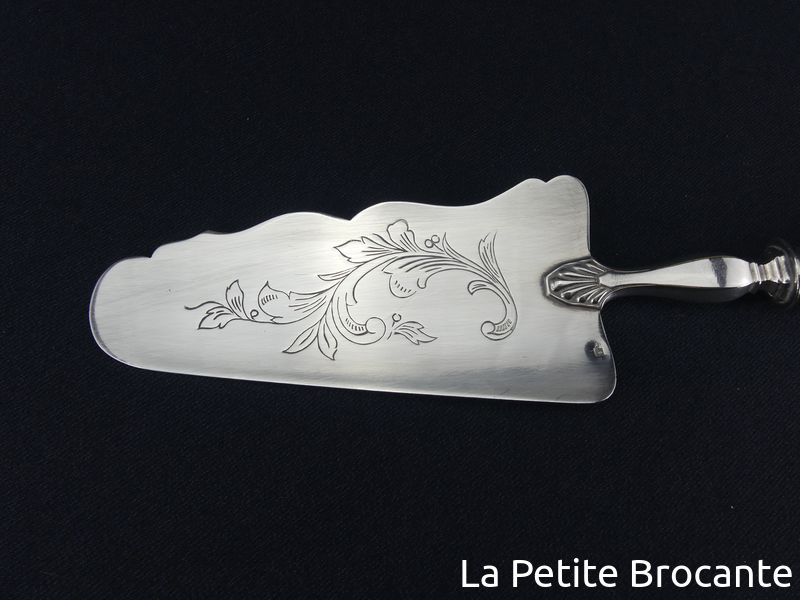 Pelle à gateau / tarte Art-Nouveau Métal argenté