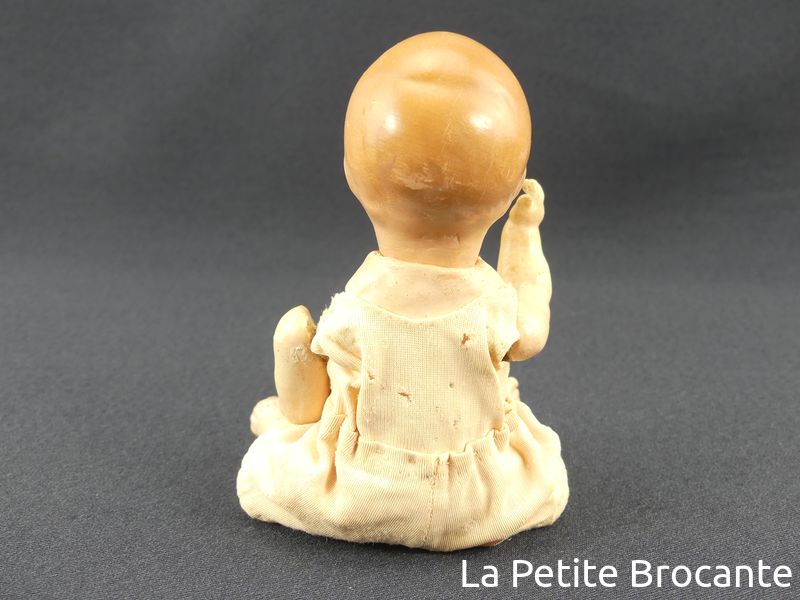 Ancienne petite poupée chiffon 20,5cm dans sa boîte d'origine