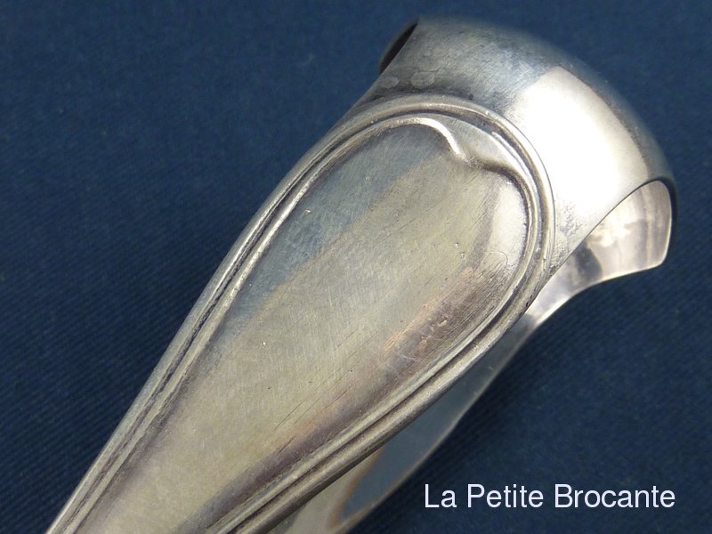 Pince à Asperges Christofle – Métal Argenté – Poinçons – Art Déco 1920-1949