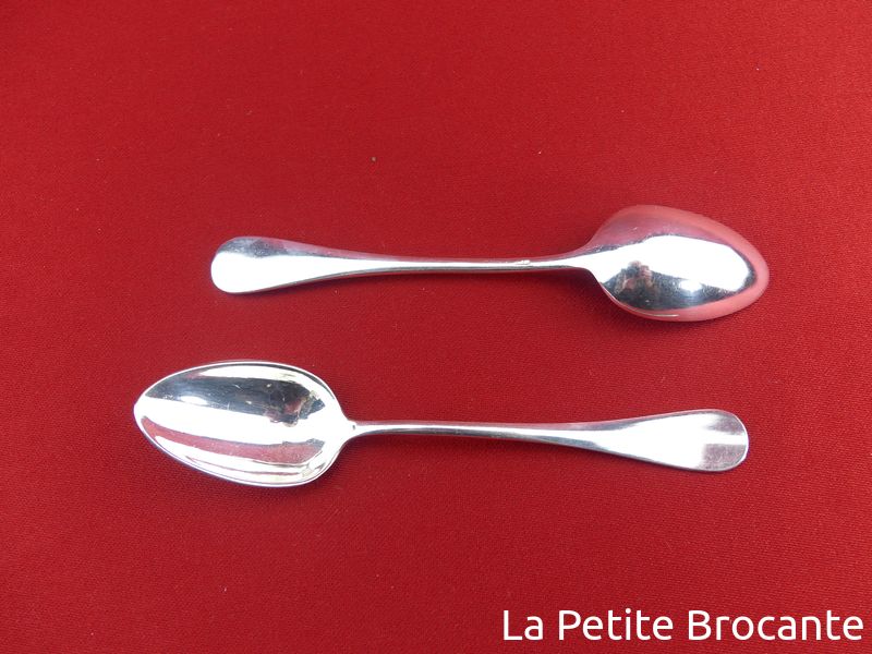 SÉRIE DE 6 petites cuillères métal argenté Christofle Chinon filet pointu EUR 34,00 - FR