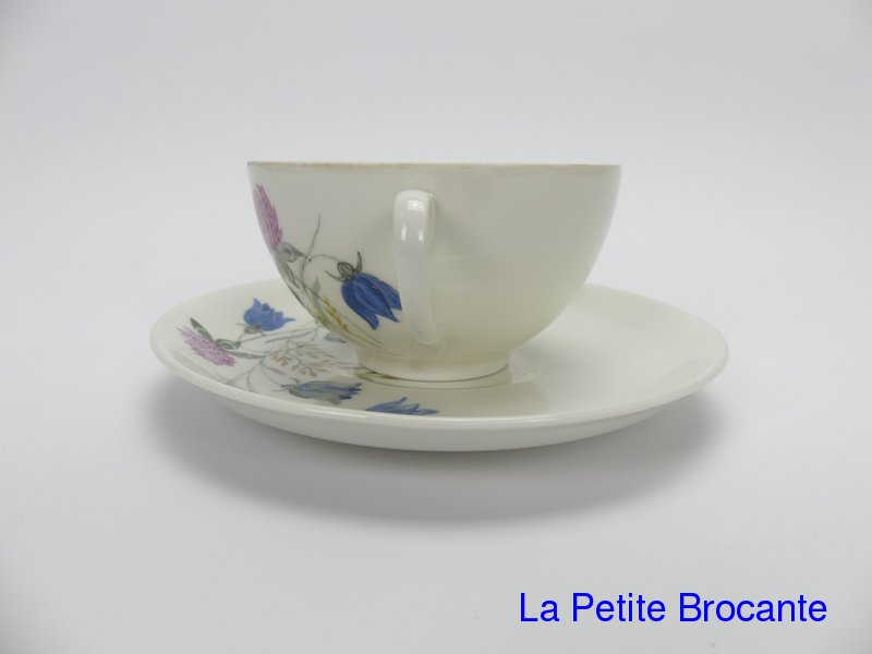 Tasses et soucoupes Porcelane fne Allemande très ancenne | Tasse et