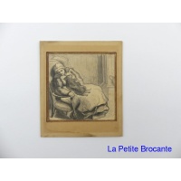 femme_endormie_au_chat_dessin_xixe_1