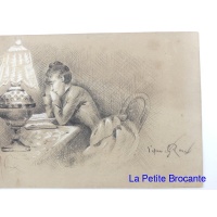 femme_lisant_sous_la_lampe_dessin_xixe_3