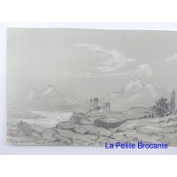 paysage_de_montagne_au_chteau_dessin_xixe_2